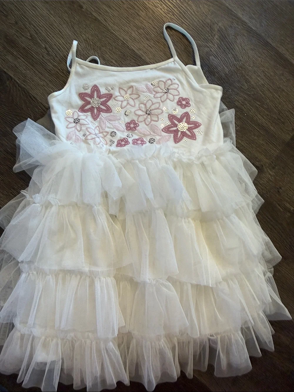 Gymboree Cream and White Girls Dress